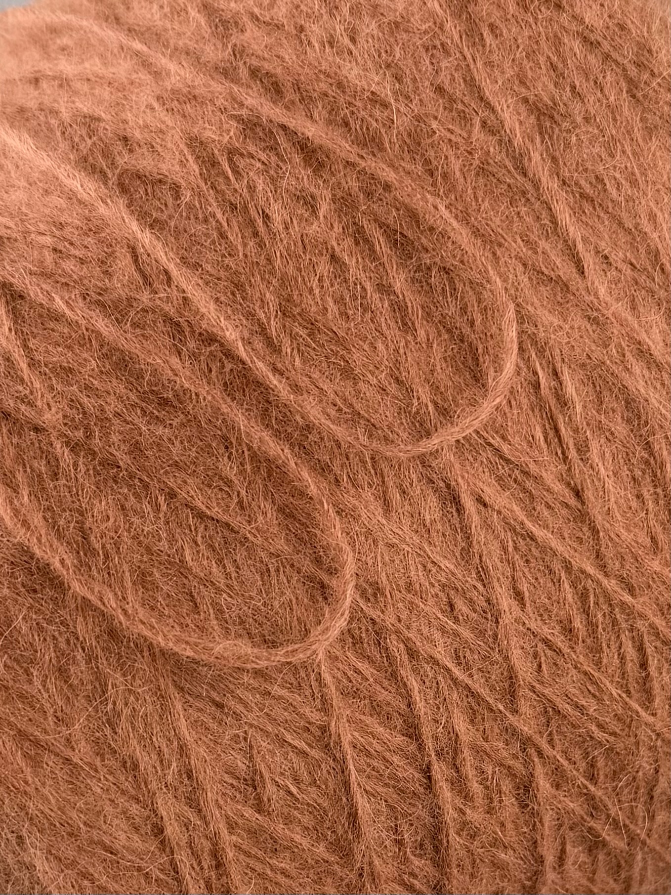 Zimpfer Wolle Art. Yak Babys 70 380m/100g – Baby-Yak & Kaschmir Garn col. Naturleder mit Rostton